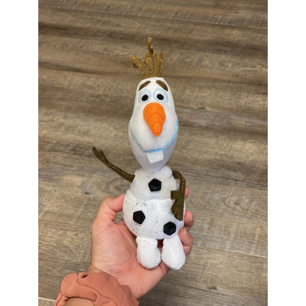 Ty Sparkle Disney Frozen Olaf Plush Snowman Beanie Baby White Glitter 40213